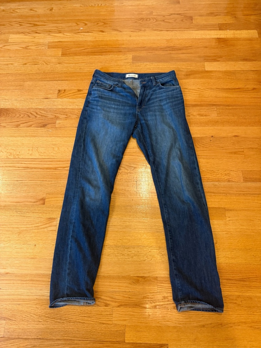 Madewell Men's Slim Straight Dark Blue Jeans